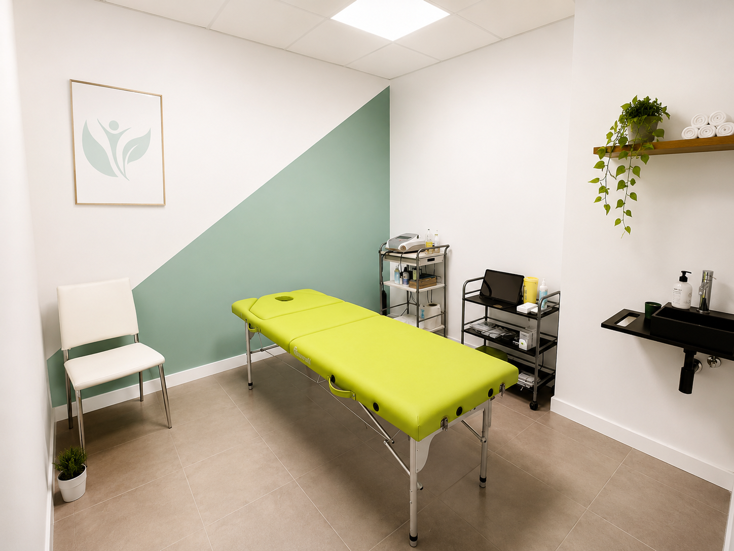 Sesión de fisioterapia en Kinexia